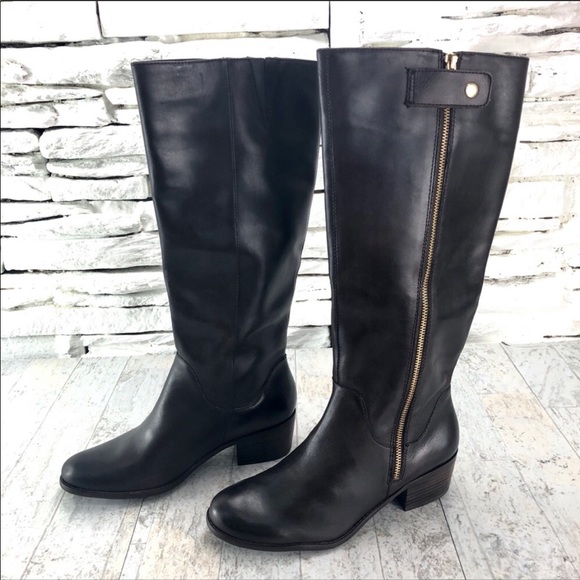 Sole Society Bria Tall Brown Leather Heeled Boot - Picture 7 of 8